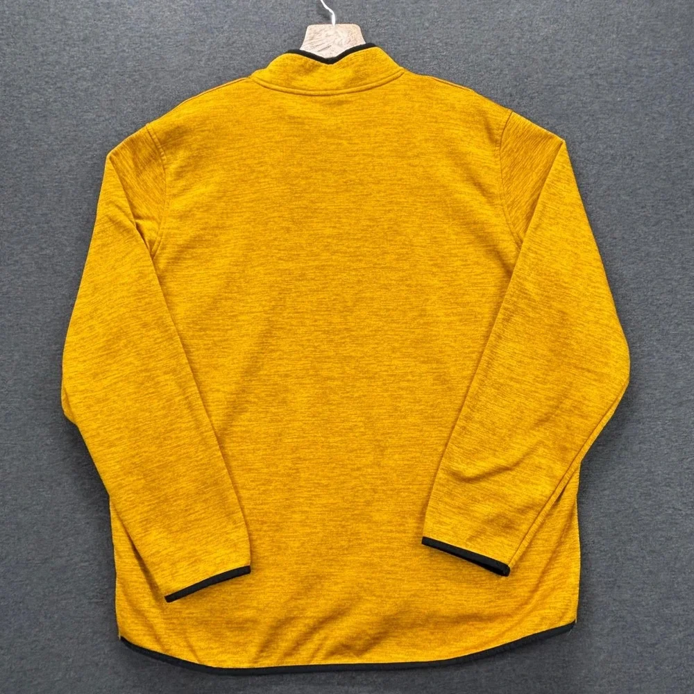 Under Armour Pullover Mens 2XL ColdGear 1/4 Zip Gold Heather Fleece Loose Fit